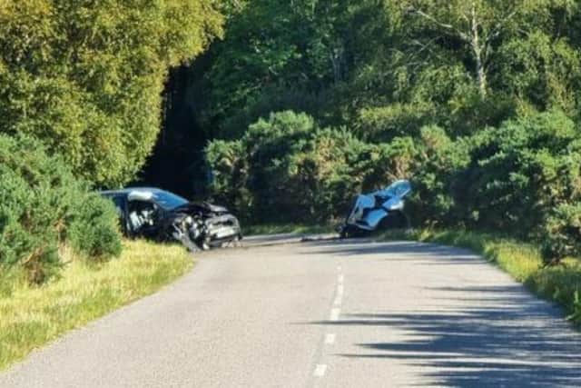 The crash involved a black Kia Sportage and a silver Kia Venga, on the A832 north of Dundonnell