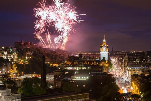 Thousands of people usually gather in Edinburgh for the world-famous Hogmanay celebrations (Shutterstock)