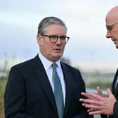 Prime Minister Keir Starmer talks with First Minister John Swinney during the first Council of Nations and Regions, at Queen Elizabeth House in Edinburgh. Picture: Andy Buchanan-WPA Pool/Getty Images
