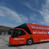 The slogan on the official Vote Leave campaign's battle-bus has been widely condemned (Picture: Paul Ellis/AFP via Getty Images)