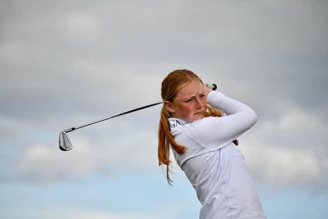 West Kilbride's Louise Duncan topped the 16 qualifiers for the match-play stage in the Scottish Women's Championship at Gullane. Picture: Scottish Golf.