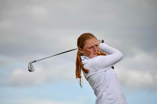 West Kilbride's Louise Duncan topped the 16 qualifiers for the match-play stage in the Scottish Women's Championship at Gullane. Picture: Scottish Golf.