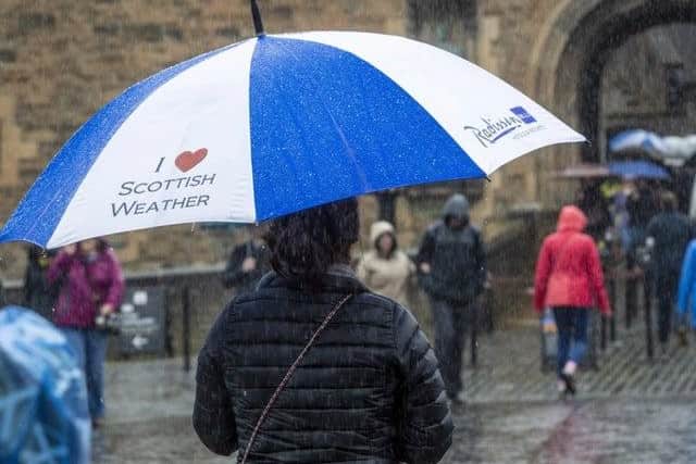 It's a wet and windy Bank Holiday Monday across Scotland.