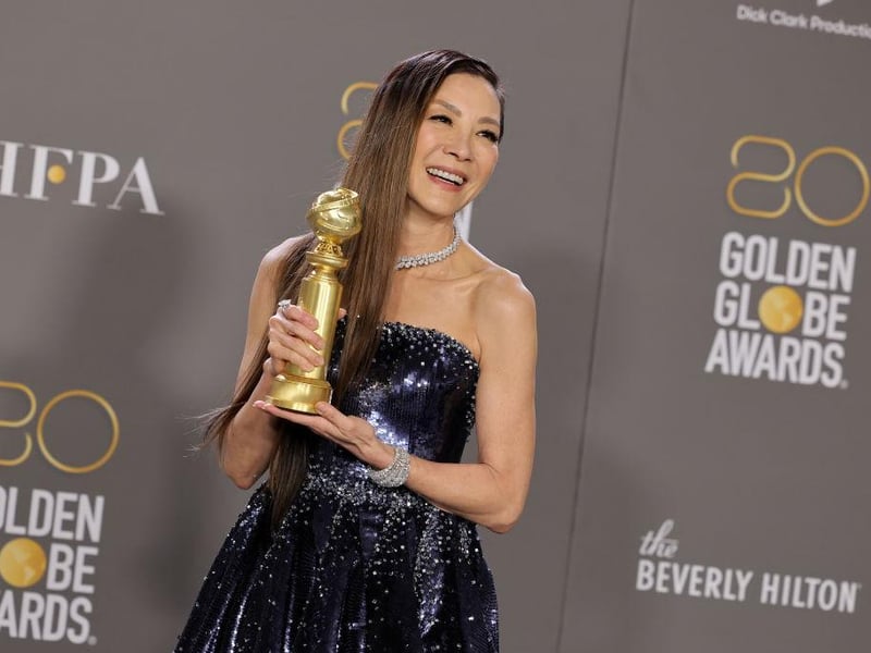 Michelle Yeoh beat off Ana-Taylor Joy and Margot Robbie to claim the Best Actress in a Motion Picture – Musical or Comedy award for Everything Everywhere All at Once.