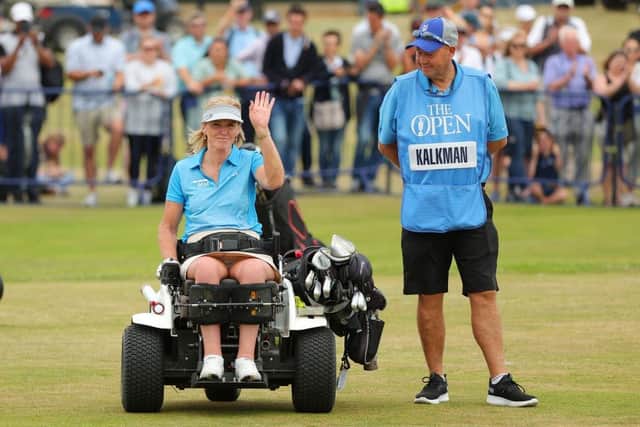 Monique Kalkman-Van Den Bosch too part in the Celebration of Champions during the 150th Open at St Andrews in July. Picture: Kevin C. Cox/Getty Images.