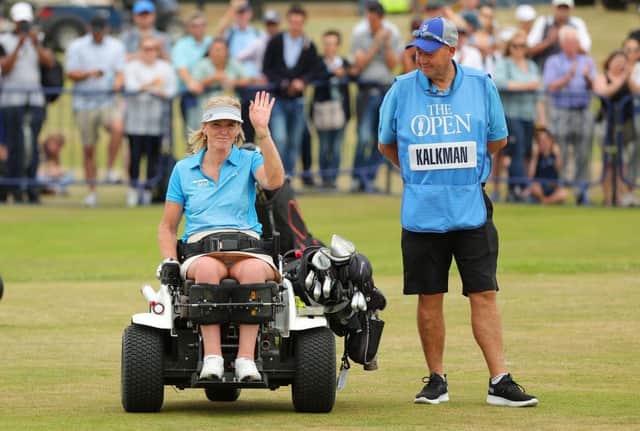 Monique Kalkman-Van Den Bosch too part in the Celebration of Champions during the 150th Open at St Andrews in July. Picture: Kevin C. Cox/Getty Images.