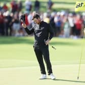 Mito Pereira cuts a dejected figure on the 18th green during the final round of the 2022 PGA Championship at Southern Hills in Tulsa, Oklahoma. Picture: Richard Heathcote/Getty Images.