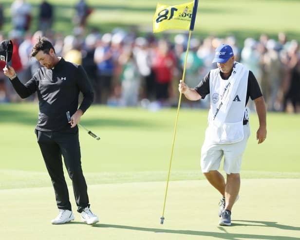 Mito Pereira cuts a dejected figure on the 18th green during the final round of the 2022 PGA Championship at Southern Hills in Tulsa, Oklahoma. Picture: Richard Heathcote/Getty Images.