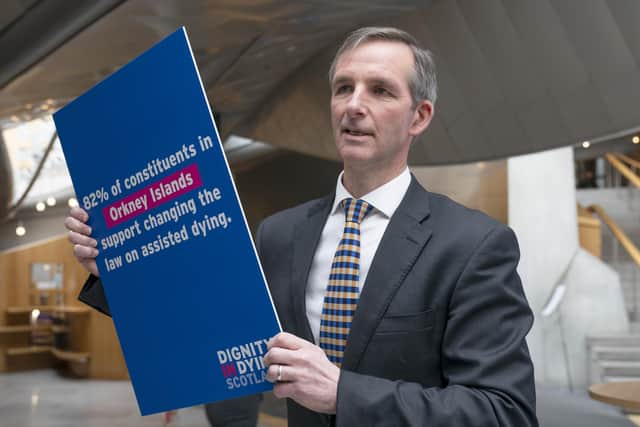 Liam McArthur after publishing his Assisted Dying for Terminally Ill Adults (Scotland) Bill
