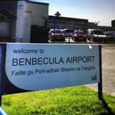 When did Lorna Jack, chair of Highlands and Islands Airports, last visit Benbecula Airport?