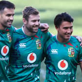 Finn Russell, left, and Marcus Smith, right, were team-mates on the Lions tour in South Africa but will be adversaries at Murrayfield when Scotland face England. (Photo by David Rogers/Getty Images)