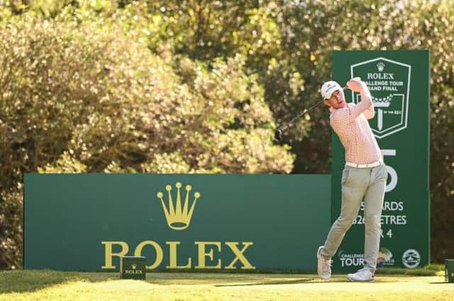 Euan Walker in action during the final round of the Rolex Challenge Tour Grand Final supported by The R&A at Club de Golf Alcanada in Alcudia. Picture: Octavio Passos/Getty Images.