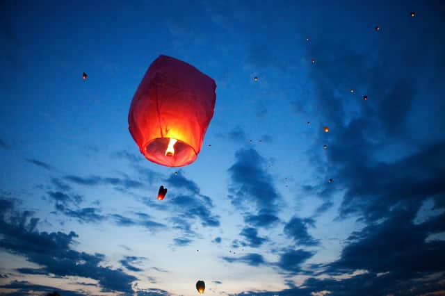 The authorities are asking people not to release sky lanterns. Picture: Shutterstock