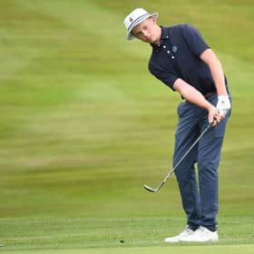 California-based Scot Niall Shiels Donegan is through to the last eight in the Boys' Amateur Championship at Royal Cinque Ports. Picture: Scottish Golf.