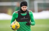 Kevin Nisbet trained with Hibs this morning despite submitting a transfer request. Photo by Mark Scates / SNS Group