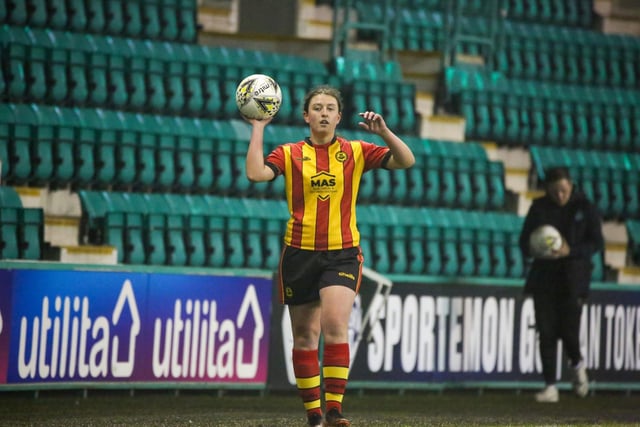 Another of Brian Graham's Partick Thistle squad, Scotland U17 regular full-back  Freya Macdonald has made the step up to the SWPL with ease.
