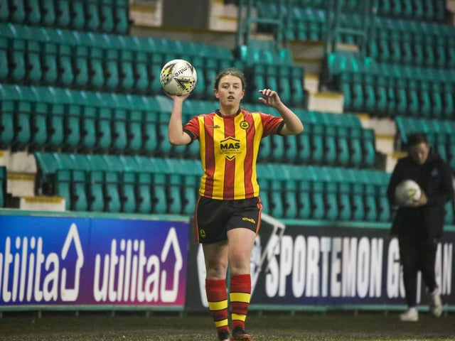 Another of Brian Graham's Partick Thistle squad, Scotland U17 regular full-back  Freya Macdonald has made the step up to the SWPL with ease.