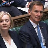 Former Prime Minister Liz Truss and Chancellor of the Exchequer Jeremy Hunt
