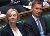 Former Prime Minister Liz Truss and Chancellor of the Exchequer Jeremy Hunt