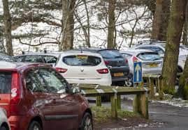 People flocked to the Pentlands in their thousands, blocking parking areas