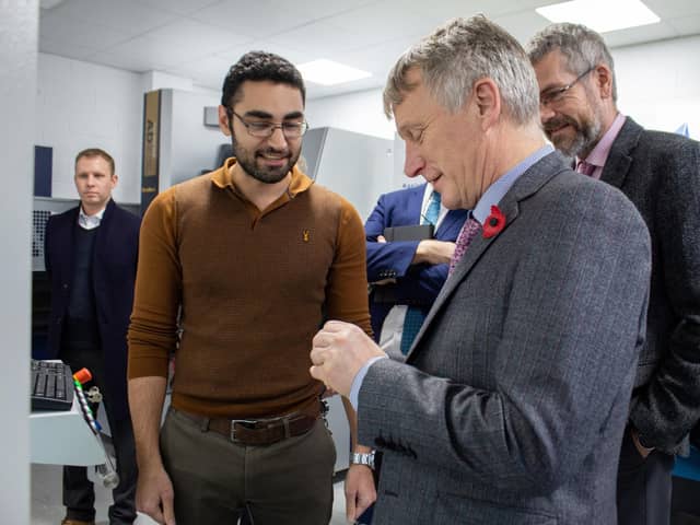 The new agreement was celebrated during a visit to the MDMC by Business Minister Ivan McKee. Picture: contributed.