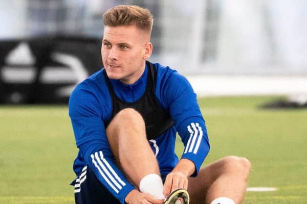 James Scott during a Scotland U21's training session at Oriam on September 01, 2020. (Photo by Craig Foy / SNS Group)