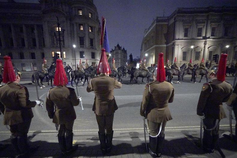 Members of the military on Whitehall