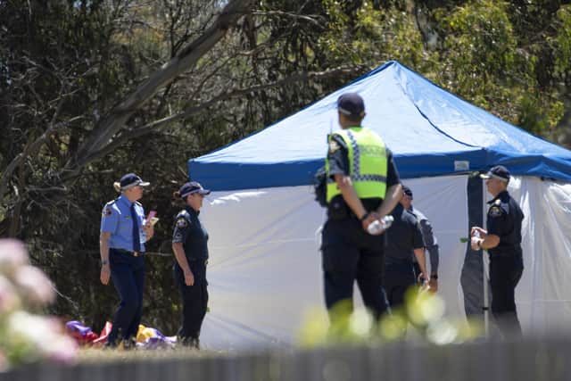 Australia bouncy castle incident: Five children die after falling from bouncy castle that was blown into air in Tasmania. (Grant Wells/AAP Image via AP)