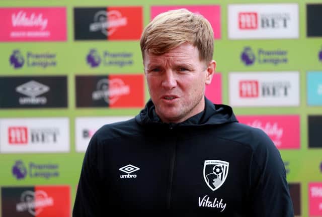 Eddie Howe is the new leading contender with the bookmakers to become Celtic boss. Picture: Getty