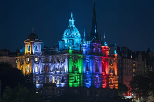 The headquarters of Bank of Scotland/Lloyds Banking Group Scotland on The Mound, Edinburgh.