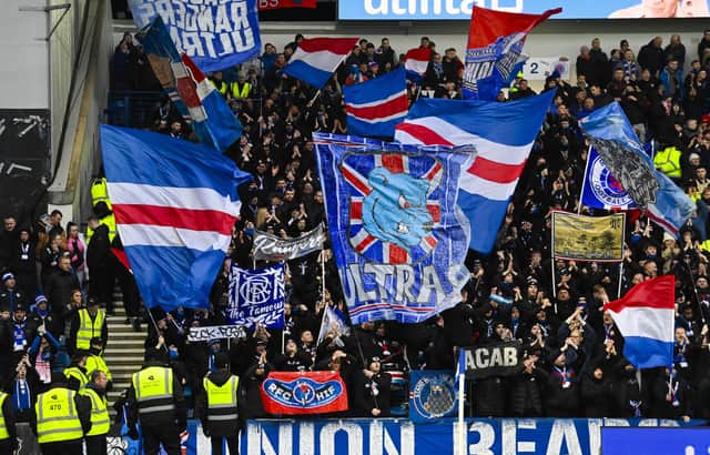 Rangers fan group, the Union Bears, will move to a position behind the goals in the Copland Stand from the start of next season. (Photo by Rob Casey / SNS Group)