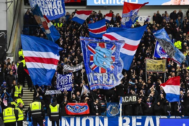 Rangers fan group, the Union Bears, will move to a position behind the goals in the Copland Stand from the start of next season. (Photo by Rob Casey / SNS Group)