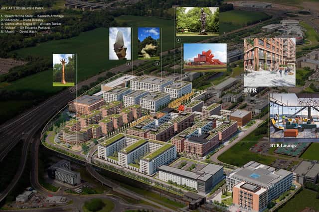 More than 1700 new homes are planned to be created as part of the expansion of Edinburgh Park.