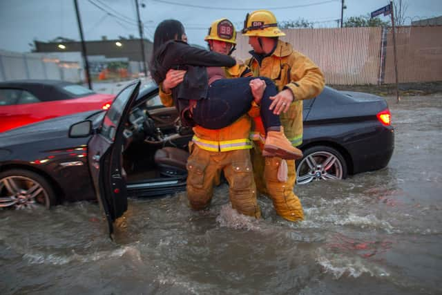 If global warming is allowed to continue, the increasing power of storms will make them a deadlier threat (Picture: David McNew/Getty Images)