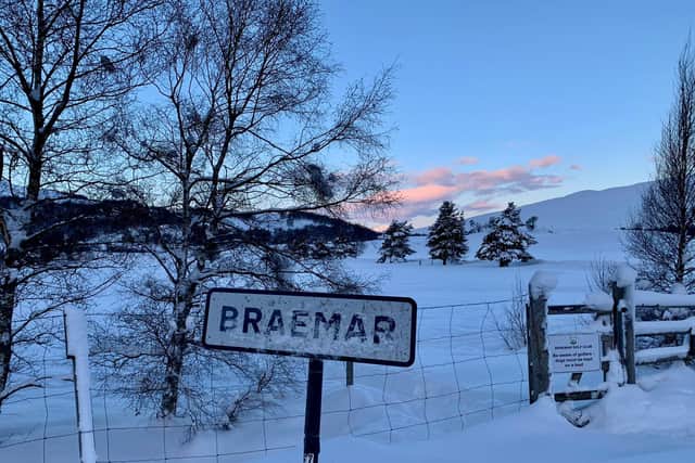 Another picture showing the deep snow at Braemar in Aberdeenshire where residents have had snow on the ground for at least the last three months picture: supplied