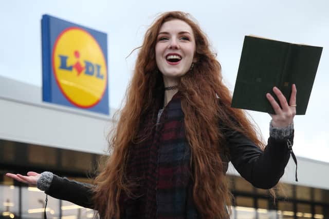 Scots language poet Len Pennie, aka Miss Punny Pennie, was recently commissioned by supermarket chain Lidl to create a new piece for the festive season.