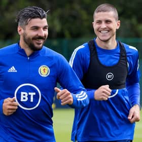 Callum Paterson, left, hopes to lead the line for Scotland.