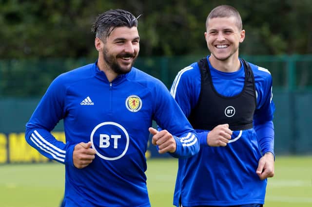Callum Paterson, left, hopes to lead the line for Scotland.