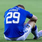 Kilmarnock's Chris Burke is left dejected at full time after the 3-2 defeat by St Johnstone.