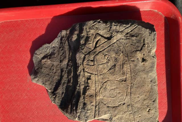 The 'Govan Warrior' carving found at Govan Old Church in Glasgow, a religious centre at the heart of the lost Kingdom of Strathclyde. PIC: Contributed.