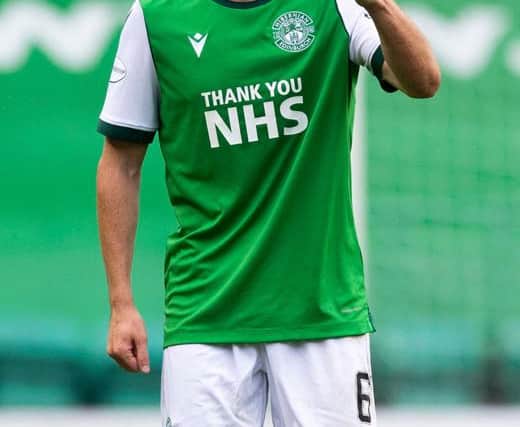Paul McGinn has been in good form alongside a strong Hibs defence this season  (Craig Foy / SNS Group)