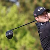 David Law tees off on the 12th hole in the first round of the Korea Championship Presented by Genesis at Jack Nicklaus GC Korea. Picture: Chung Sung-Jun/Getty Images.