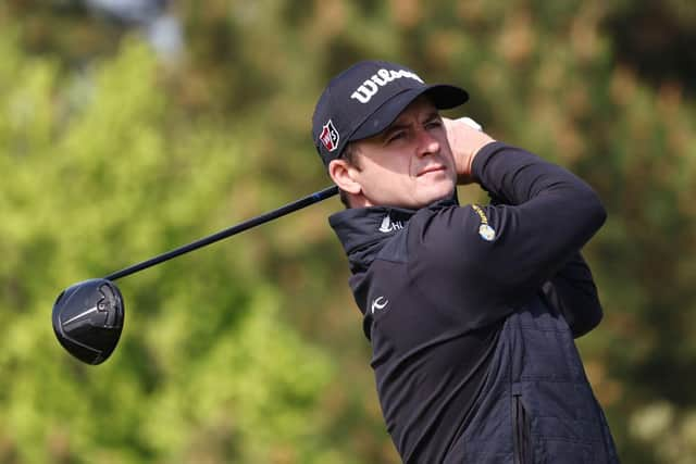 David Law tees off on the 12th hole in the first round of the Korea Championship Presented by Genesis at Jack Nicklaus GC Korea. Picture: Chung Sung-Jun/Getty Images.