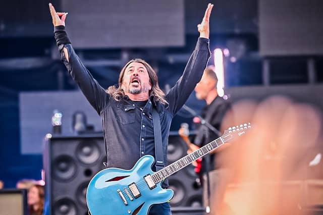Foo Fighters on stage.