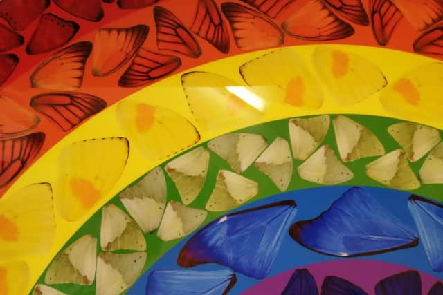The 'Butterfly Rainbow' print was donated to NHS Tayside alongside other health boards across the country.