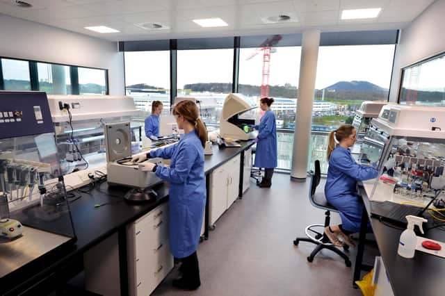 Scientists at work at LifeArc, formerly Medical Research Council Technology, at BioQuarter Edinburgh, pictured in 2018. Picture: Scottish Enterprise/Colin Hattersley