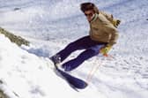 Jake Burton Carpenter testing an early prototype PIC: Burton Snowboards
