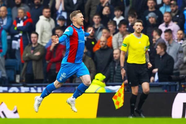 Billy McKay put Inverness CT ahead from the penalty spot.  (Photo by Craig Williamson / SNS Group)