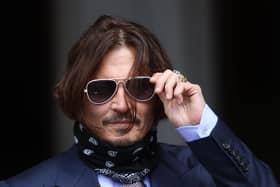 Actor Johnny Depp pictured during the High Court case in London