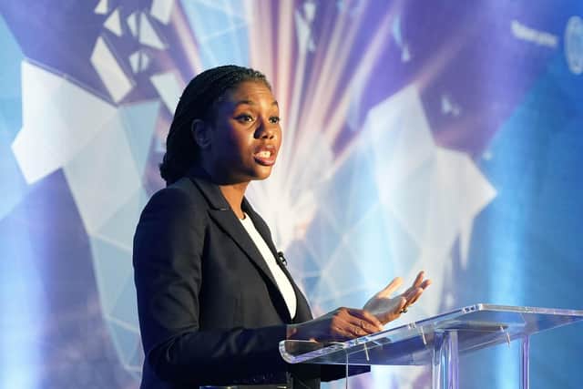 Business and trade secretary Kemi Badenoch has said the Tories would move to make gender recognition a matter reserved to Westminster while seeking to clarify the Equalities Act. Photo: Stefan Rousseau/PA Wire
